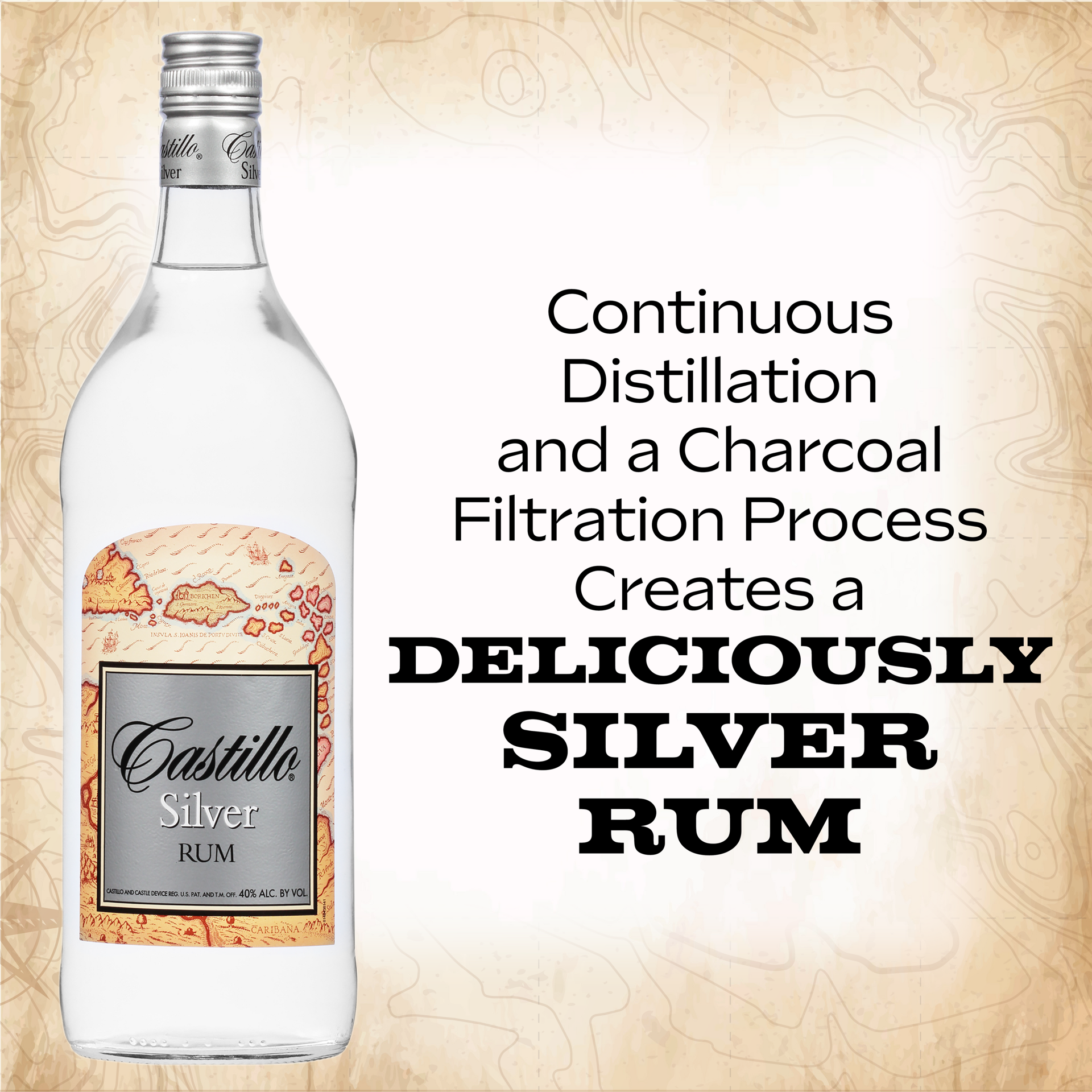 slide 5 of 5, Castillo Rum 1 lt, 1 l