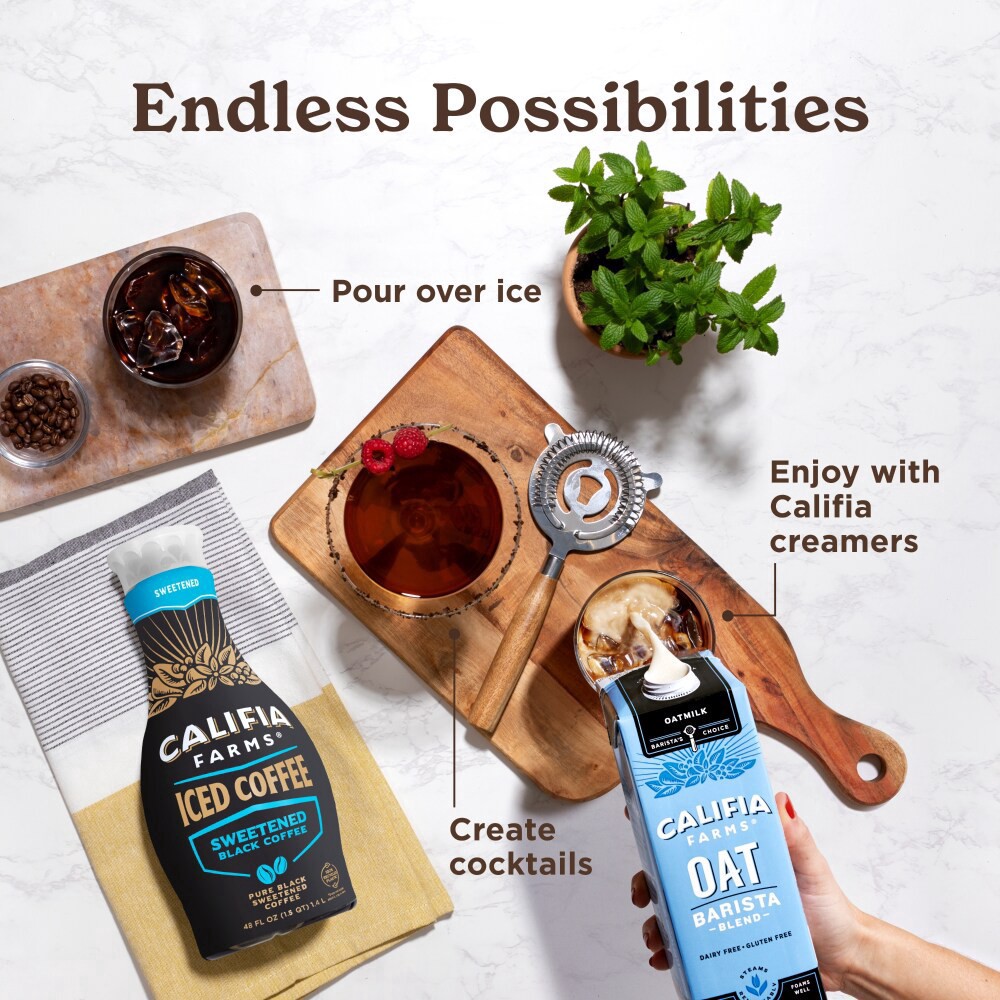 slide 4 of 5, Califia Farms Sweetened Iced Coffee - 48 fl oz, 48 fl oz