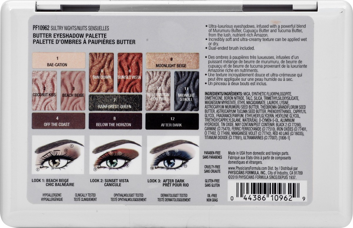 slide 6 of 11, Physicians Formula Butter Eyeshadow Palette, Sultry Nights, 0.55 oz