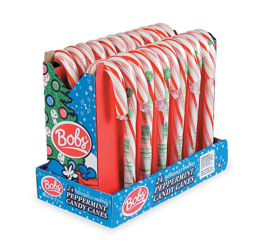 slide 1 of 1, Bobs Candy Canes Giant Peppermint, 2.5 oz