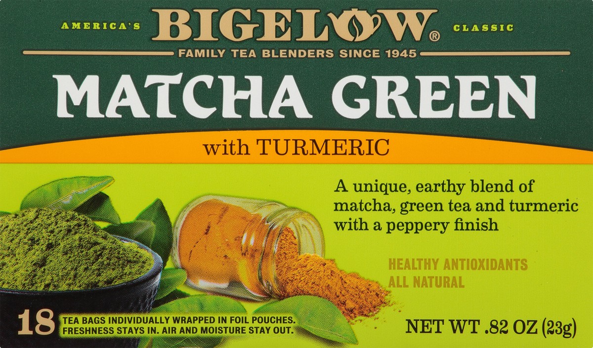 slide 6 of 9, Bigelow Matcha Green Turmeric Tea, 0.82 oz
