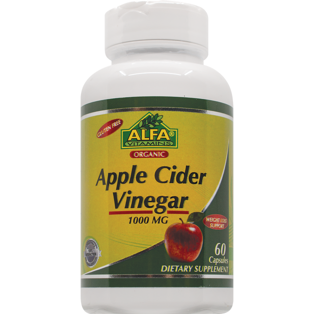 slide 1 of 1, Alfa Apple Cider Vinegar, 60 ct