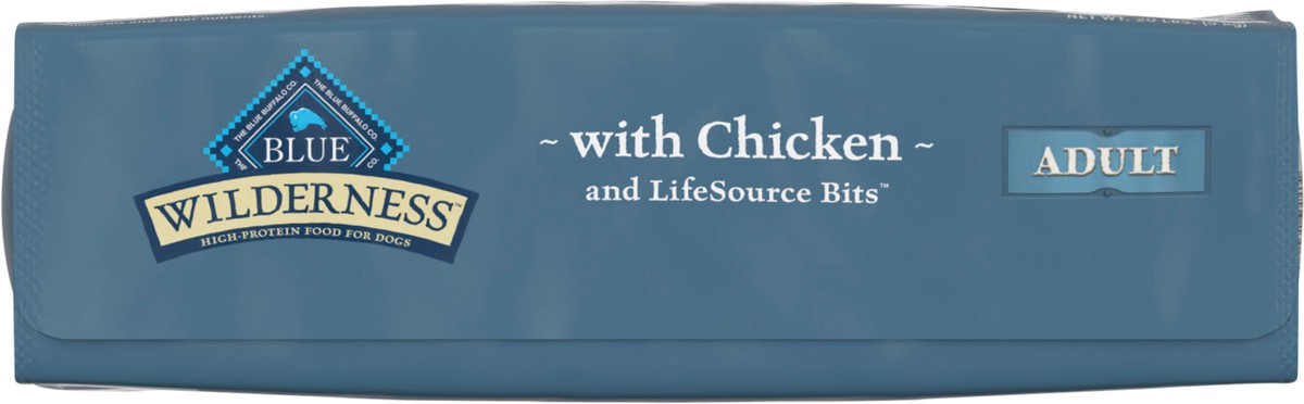 slide 6 of 13, Blue Buffalo Wilderness High Protein, Natural Adult Dry Dog Food, Chicken 20-lb, 20 lb