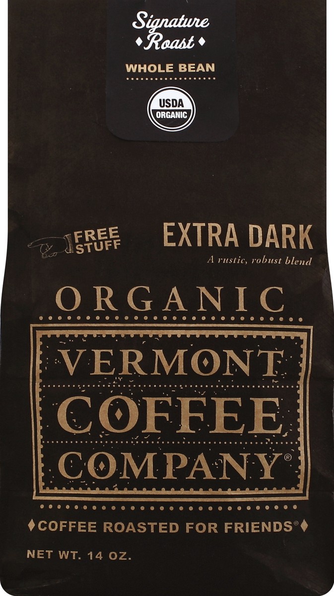 slide 2 of 4, Vermont Coffee Company Organic Extra Dark Whole Bean Coffee 14 oz, 14 oz