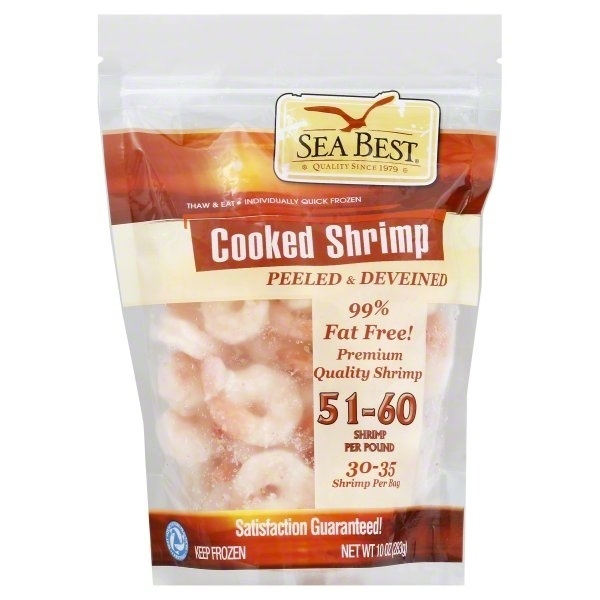 slide 1 of 2, Sea Best Shrimp, Cooked, 10 oz