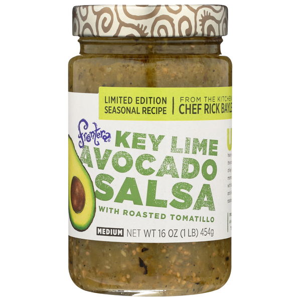 slide 1 of 1, Frontera Key Lime Avocado Salsa, 16 oz