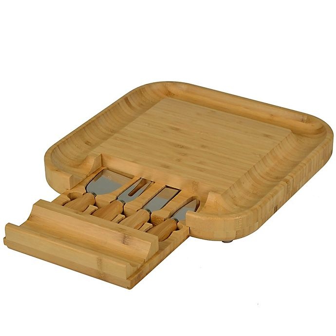 slide 1 of 9, Picnic At AscotMalvern Bamboo Cheese Board Set, 1 ct