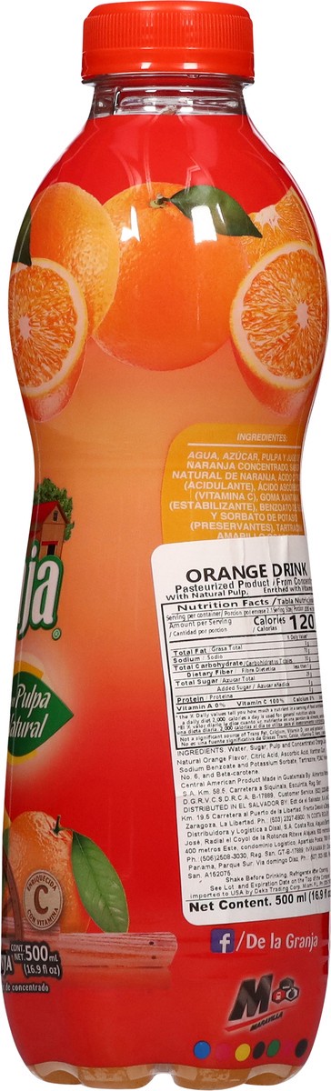 slide 6 of 13, De la Granja Orange Drink - 16.9 fl oz, 16.9 fl oz