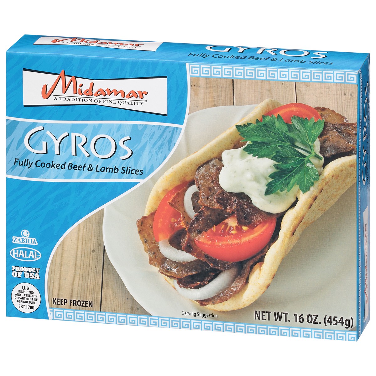 slide 12 of 13, Midamar Gyros 454 g, 454 g