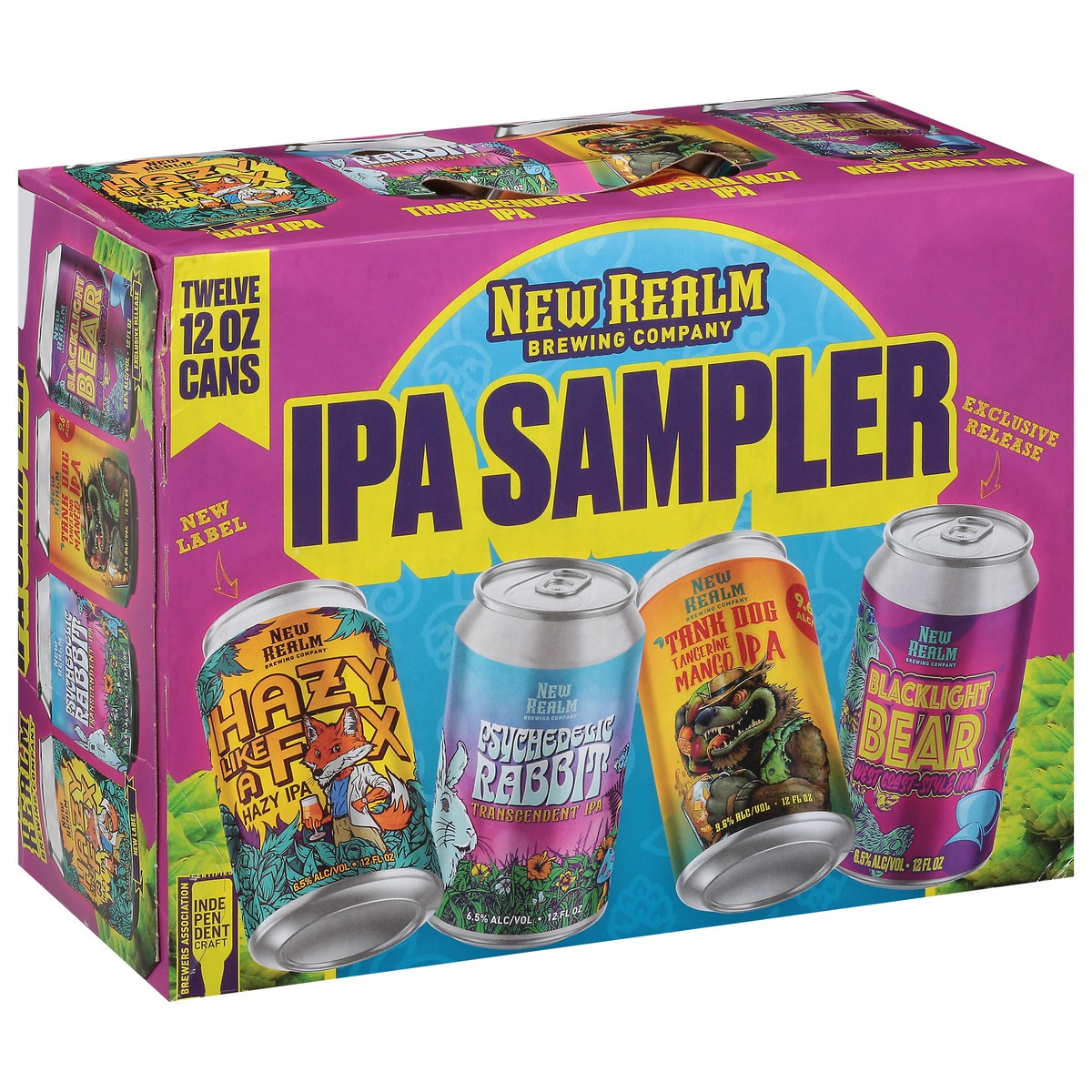 slide 6 of 9, New Realm Brewing Company Assorted Beer Variety Pack 12 - 12 oz Cans, 12 ct; 12 oz