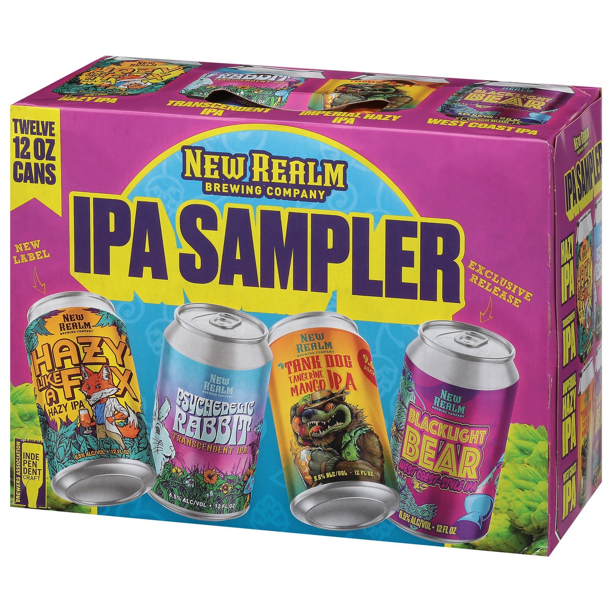 slide 5 of 9, New Realm Brewing Company Assorted Beer Variety Pack 12 - 12 oz Cans, 12 ct; 12 oz