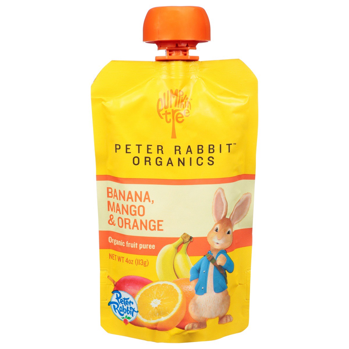 slide 1 of 9, Peter Rabbit Organics Organic Mango Banana And Orange Fruit Snack, 4 oz