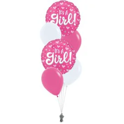 Blooms by H-E-B New Baby Girl Balloon Bouquet
