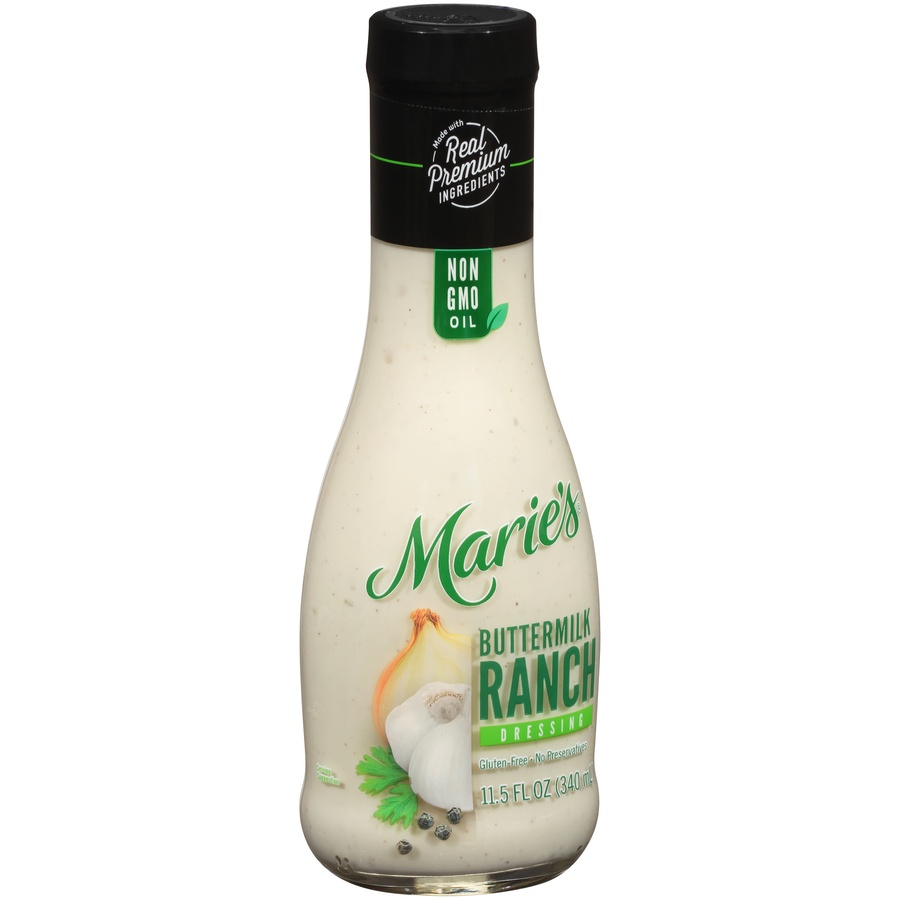 slide 2 of 8, Marie's Buttermilk Ranch Dressing Bottle, 11.5 oz