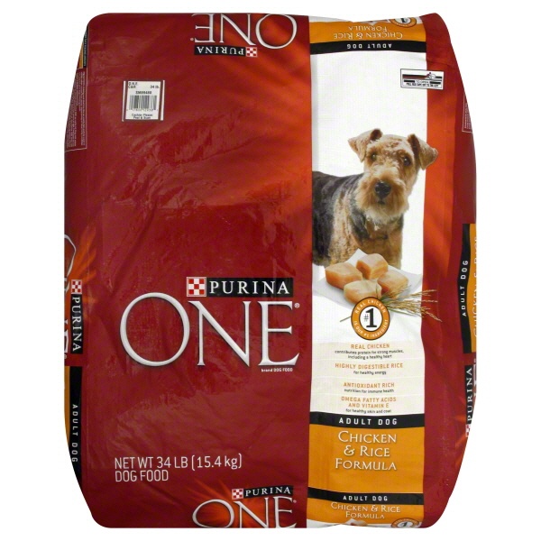 slide 1 of 1, Purina One Smartblend Dog Food Chicken And Rice, 31.1 lb