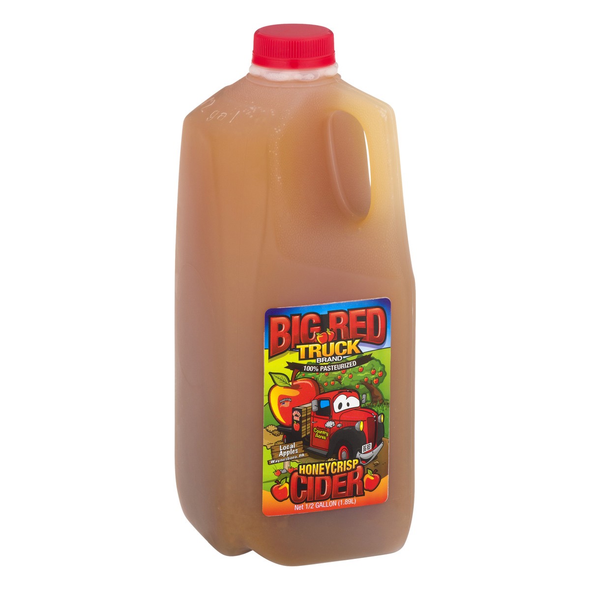 slide 3 of 10, Big Red Truck Honeycrisp Apple Cider - 1/2 gal, 1/2 gal