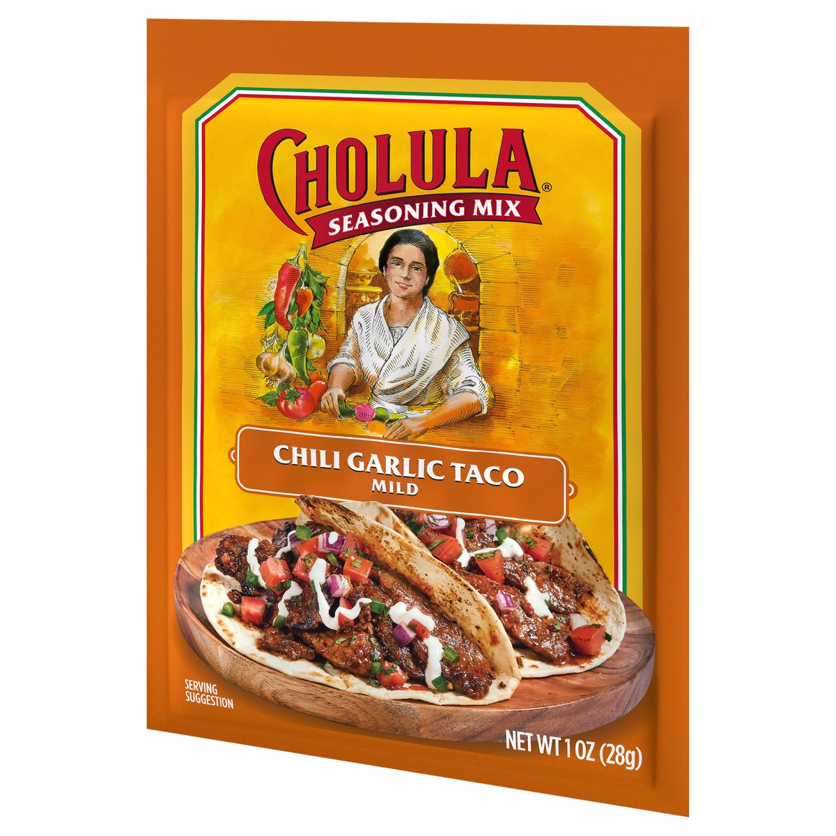 slide 9 of 9, Cholula Taco Seasoning Mix - Chili Garlic, 1 oz, 1 oz