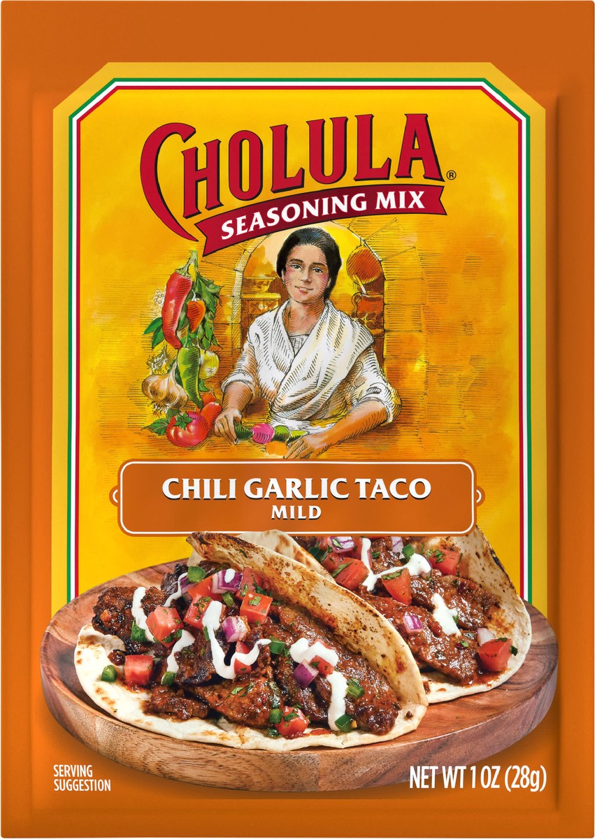 slide 5 of 9, Cholula Taco Seasoning Mix - Chili Garlic, 1 oz, 1 oz