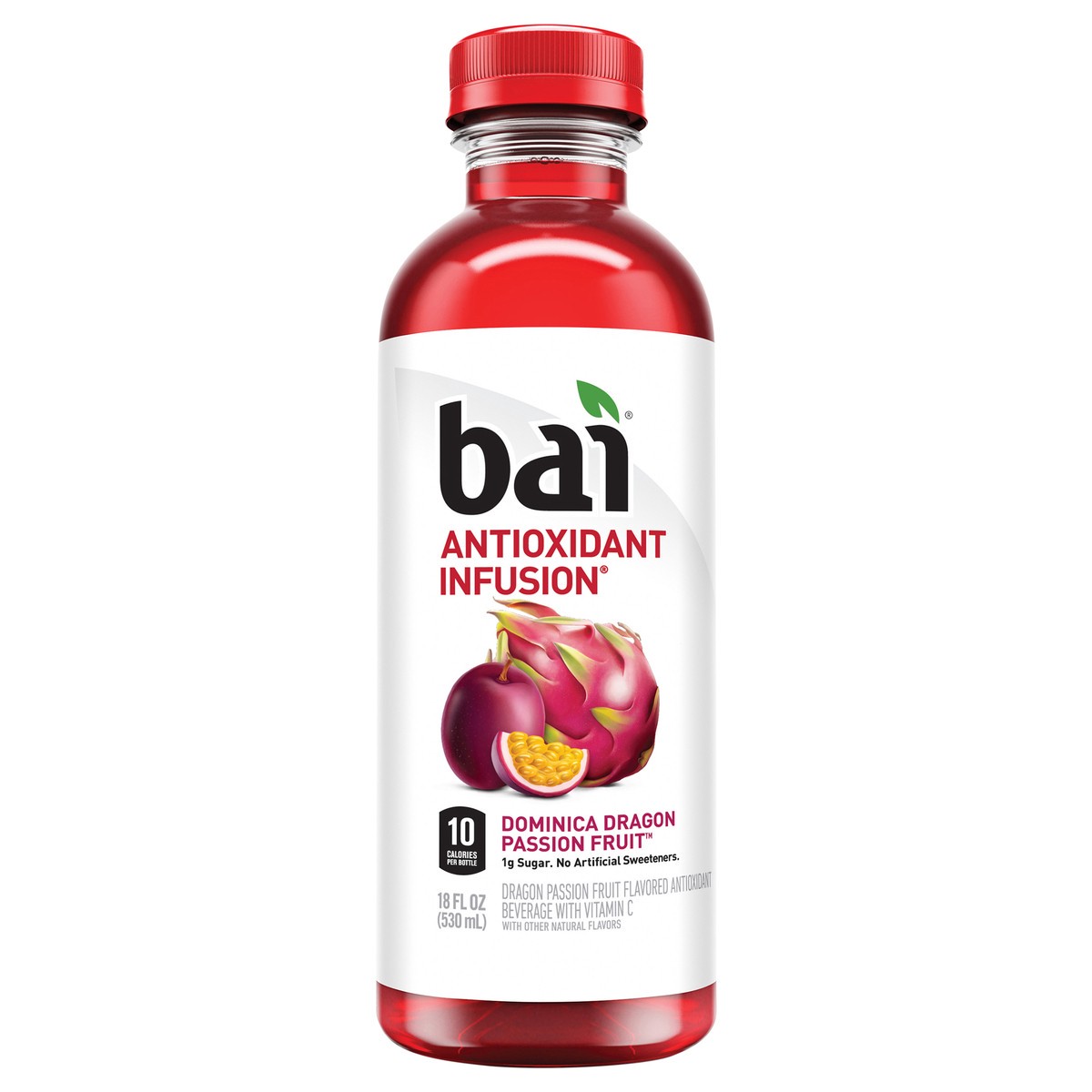 slide 8 of 11, Bai Dominica Dragon Passion Fruit, Antioxidant Infused Beverage, 18 Fl Oz Bottle, 18 fl oz