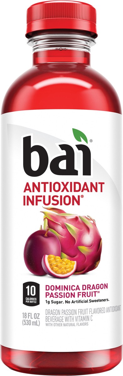 slide 3 of 11, Bai Dominica Dragon Passion Fruit, Antioxidant Infused Beverage, 18 Fl Oz Bottle, 18 fl oz