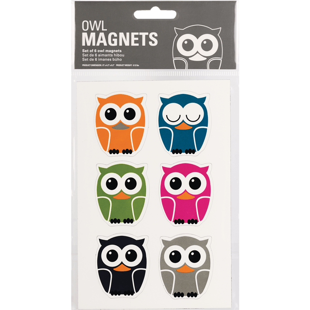 slide 1 of 1, Vinyl Magnets Owls, 1 ct