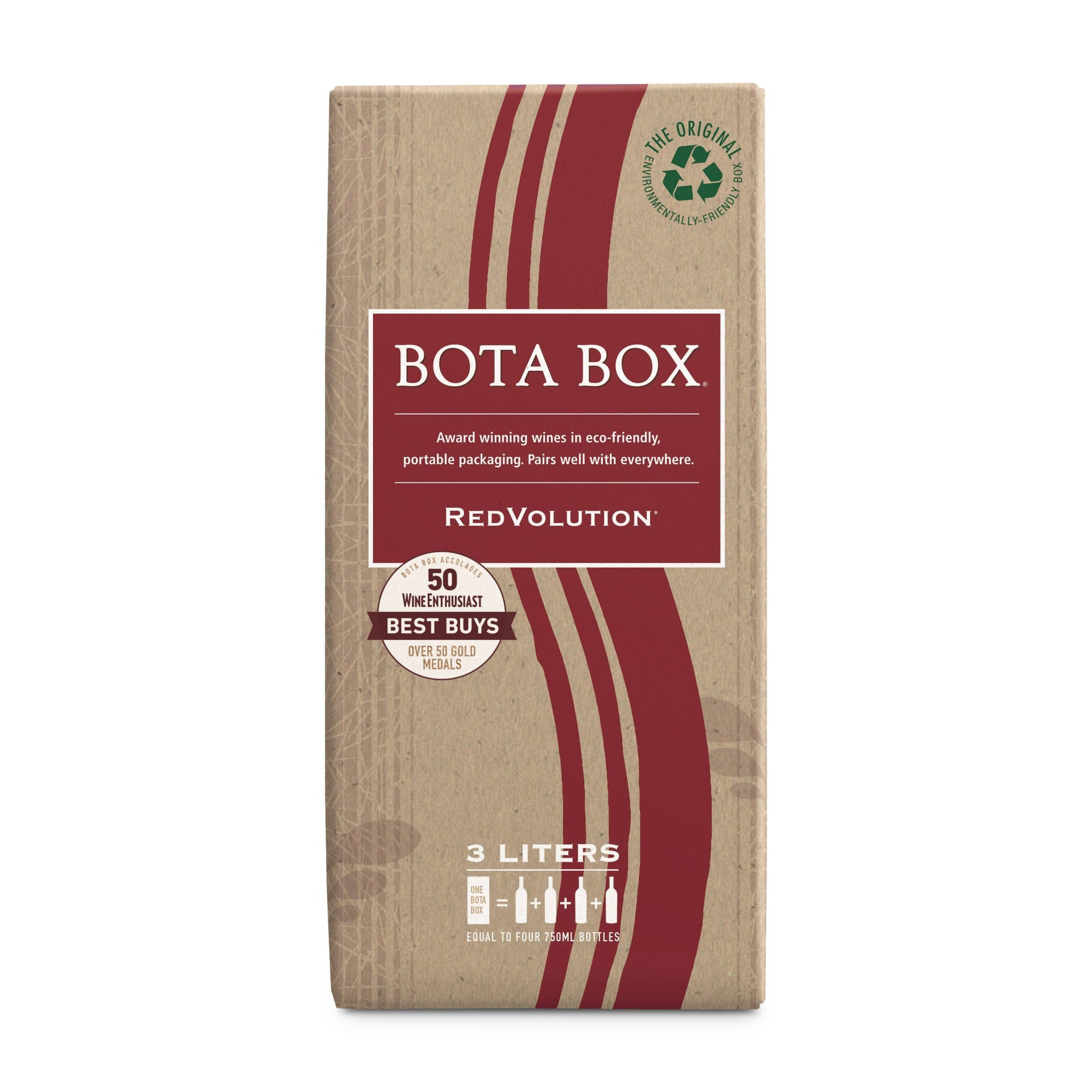 slide 1 of 8, Bota Box Red Wine Blend, 3 liter