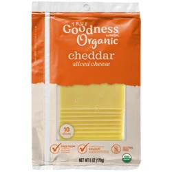 True Goodness Organic Sliced Cheddar Cheese