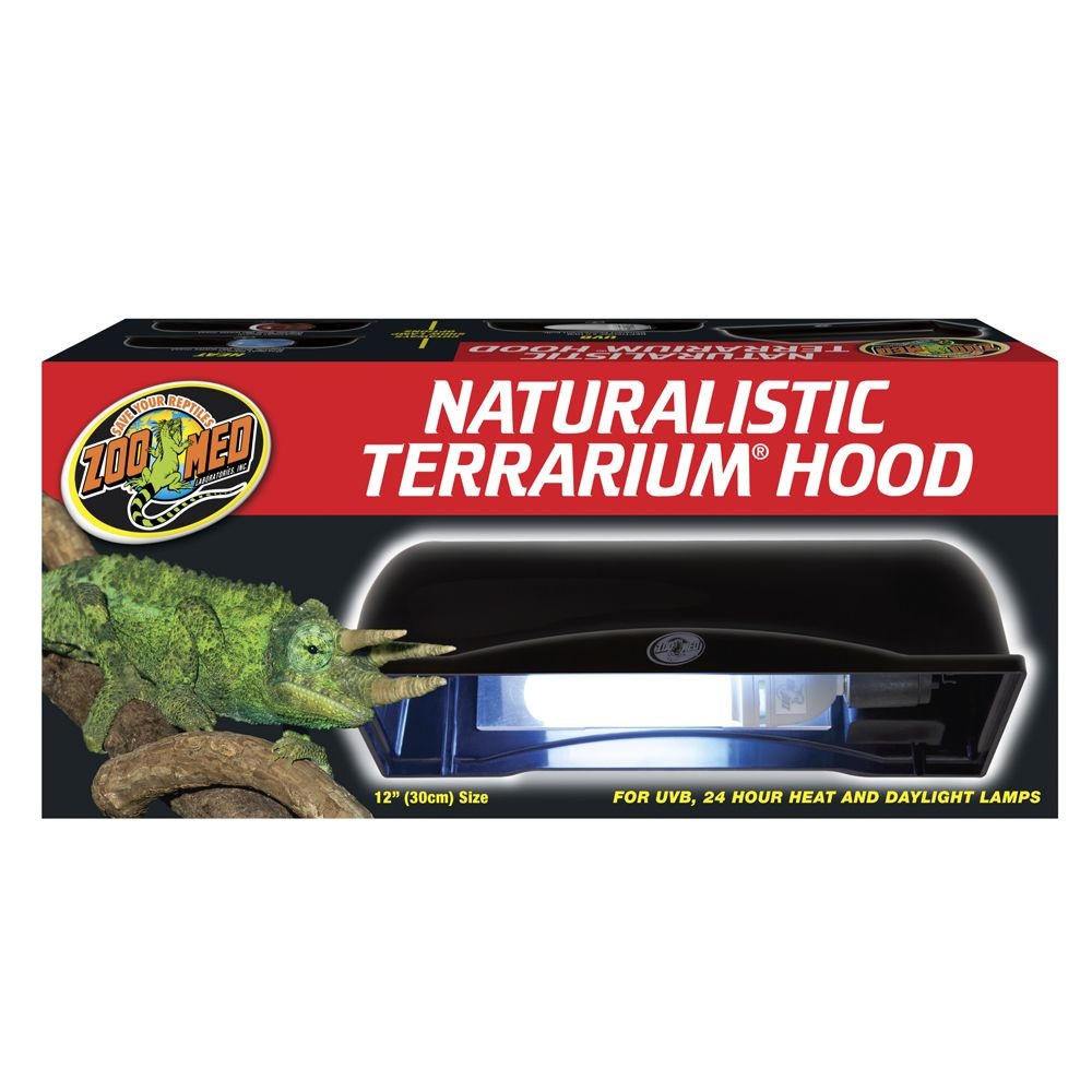 slide 1 of 1, Zoo Med Naturalistic Reptile Terrarium Hood, 12 in