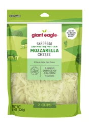 Giant Eagle Low-Moisture Part-Skim Shredded Mozzarella Cheese
