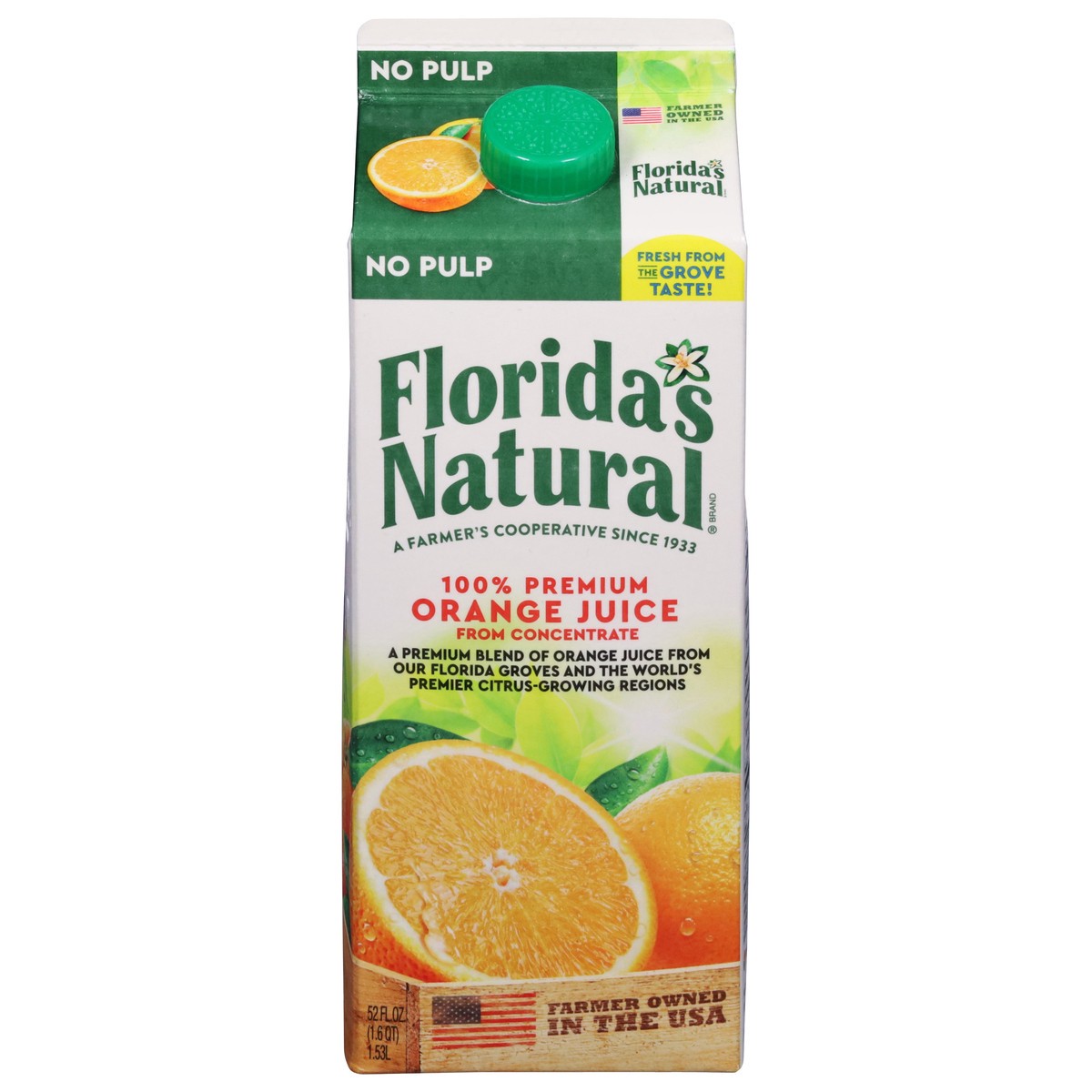 slide 1 of 9, Florida's Natural No Pulp Orange Juice - 52 fl oz, 52 fl oz