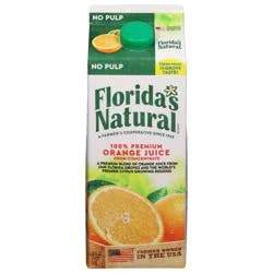 Florida's Natural No Pulp Orange Juice - 52 fl oz