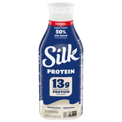 Silk Lactose Free Dairy Free Original Soy Protein Milk