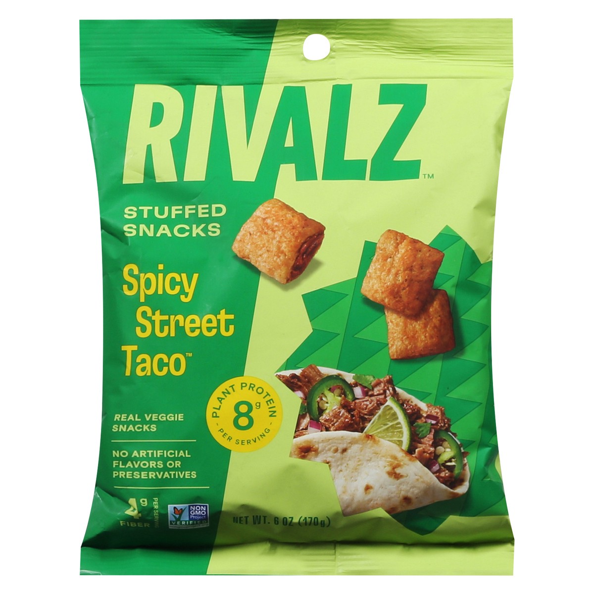 slide 9 of 14, Rivalz Spicy Street Taco Stuffed Snacks 6 oz, 6 oz