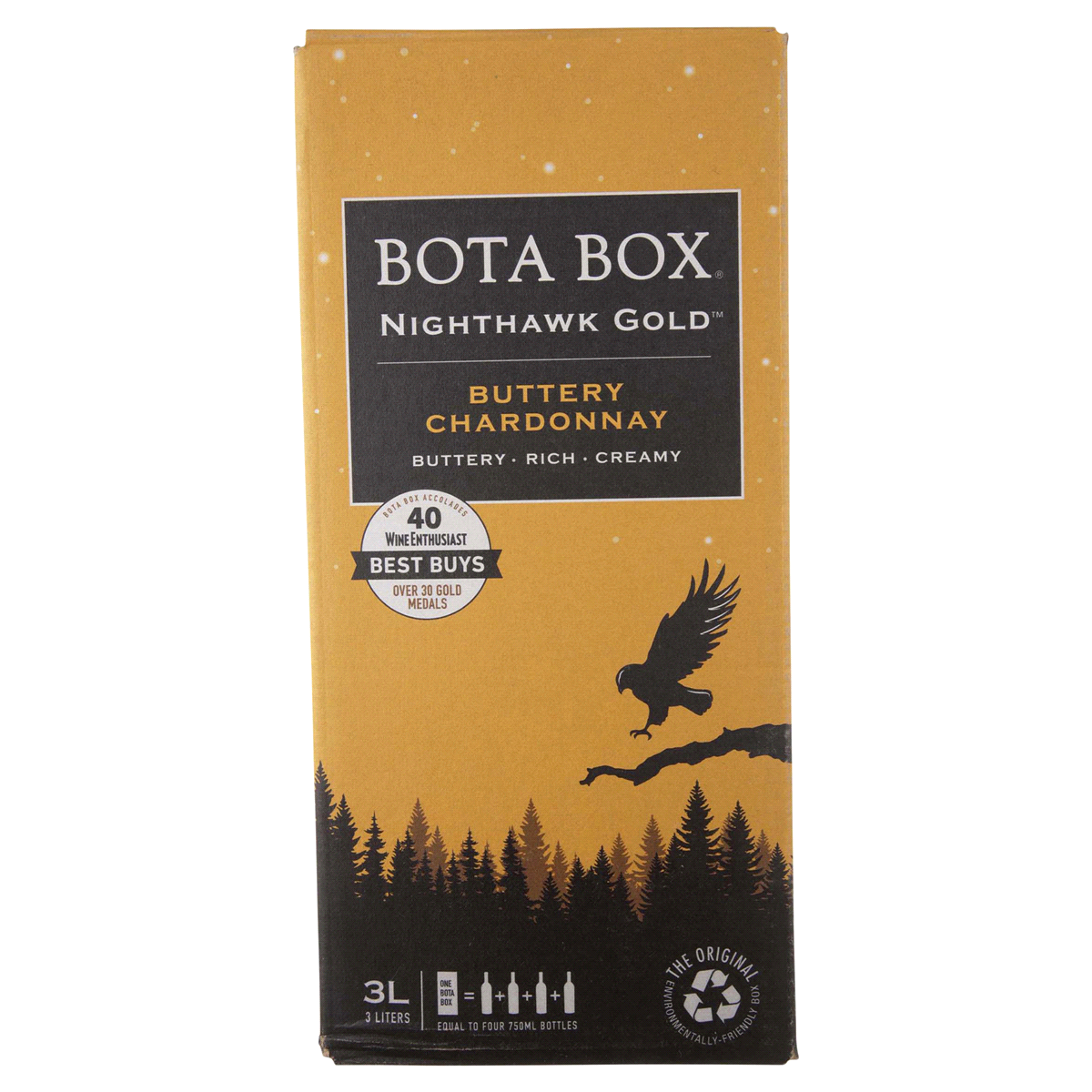 slide 1 of 8, Bota Box Nighthawk Buttery Chardonnay, 3 liter