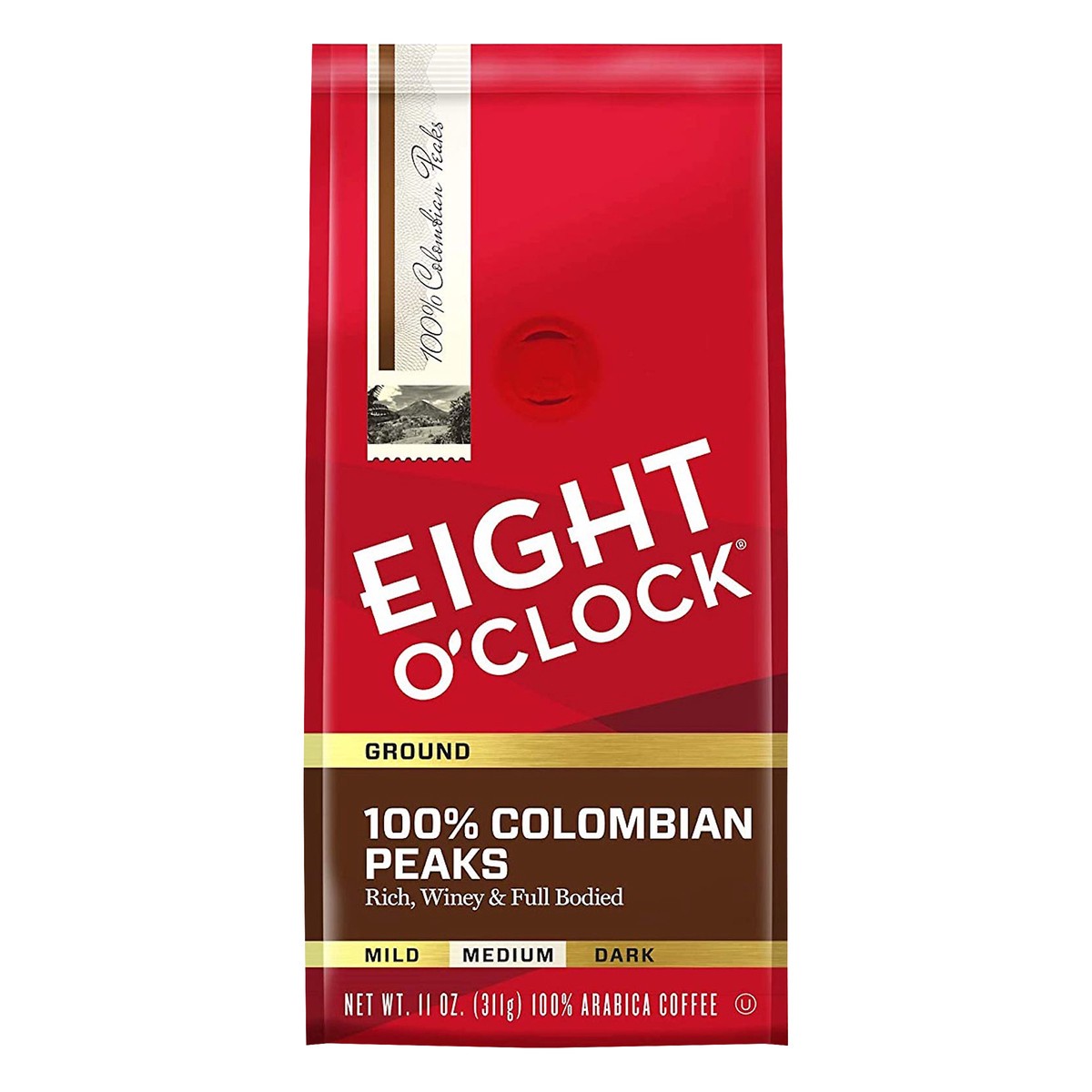 slide 6 of 8, Eight O'Clock Coffee Ground Medium Roast 100% Colombian Peaks Coffee 11 oz, 11 oz