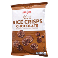 slide 7 of 21, Meijer Chocolate Mini Rice Crisps, 7.04 oz