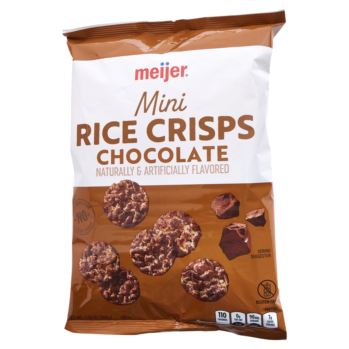 slide 9 of 21, Meijer Chocolate Mini Rice Crisps, 7.04 oz