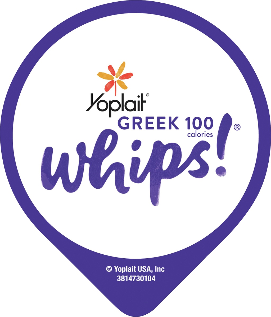 slide 6 of 10, Yoplait Greek Whips Yogurt, Fat Free Yogurt Mousse, Gluten Free, Peaches and Cream, 4 oz
