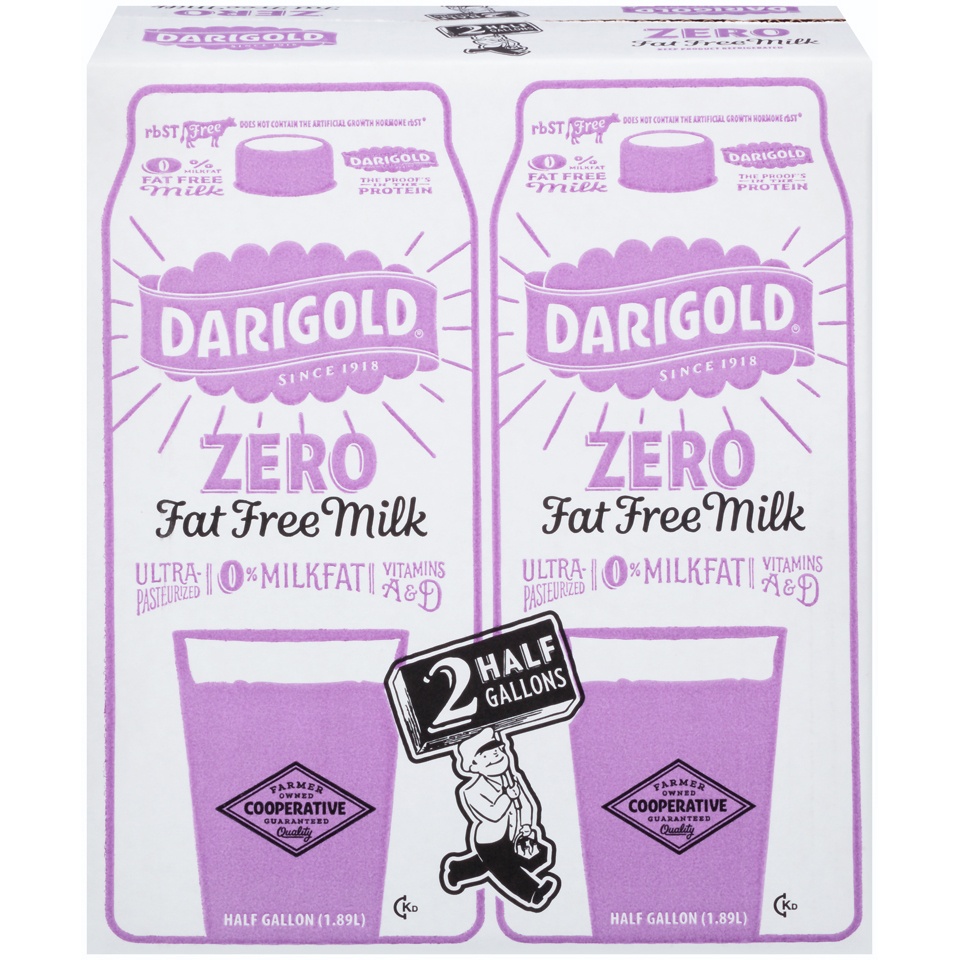 slide 1 of 8, Darigold Fat Free Milk, 2 ct; 64 oz