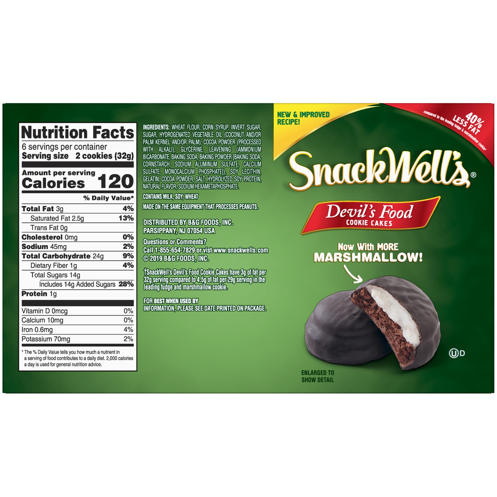 slide 6 of 8, SnackWell's Devil's Food Cookies, 6.75 oz