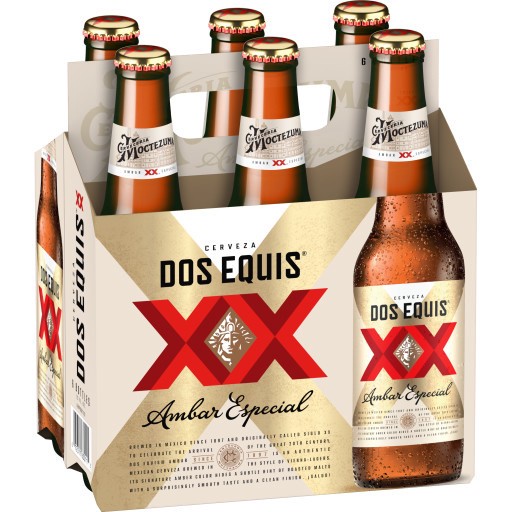 slide 1 of 1, Dos Equis Ambar Mexican Lager Beer, 6 Pack, 12 fl oz Bottles, 12 oz