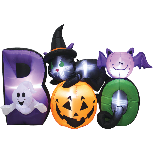 slide 1 of 1, CREATIVE HOME 5.5Ft Inflatable Boo Friends Scene, 1 ct