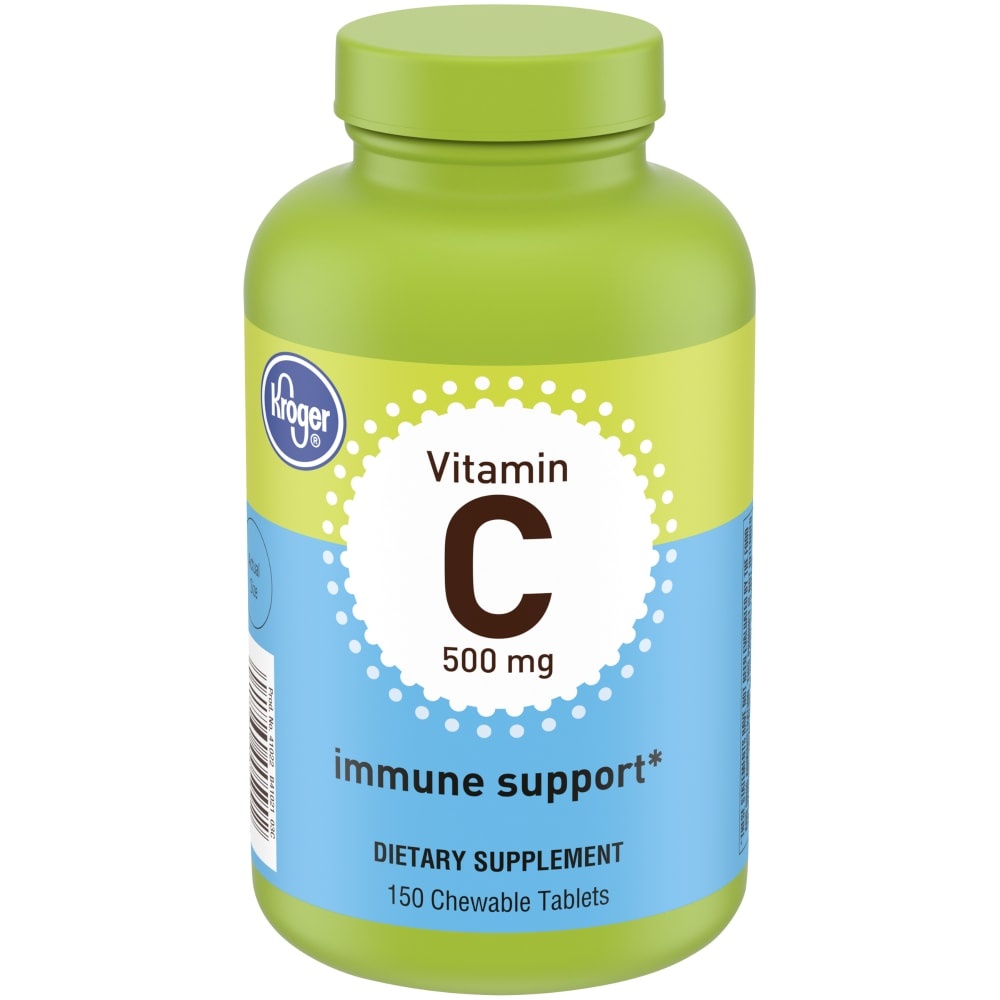 slide 1 of 1, Kroger Vitamin C Immune Support Chewable Tablets 500Mg, 150 ct