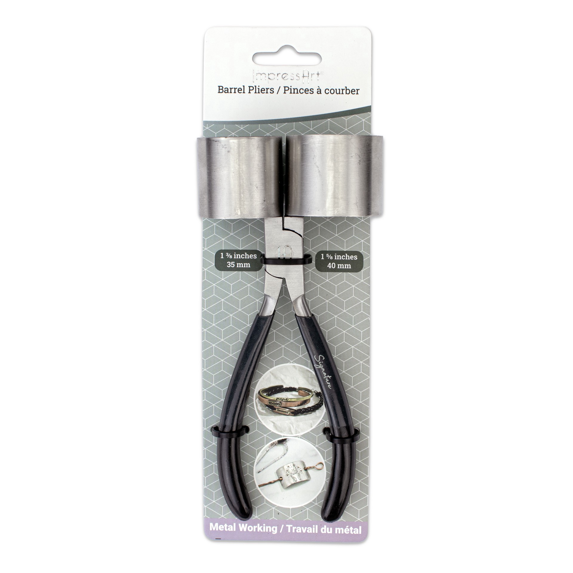 slide 2 of 2, Impressart Signature Metal-Working Bending Barrel Pliers, 8.95 in x 2.95 in x 1.57 in