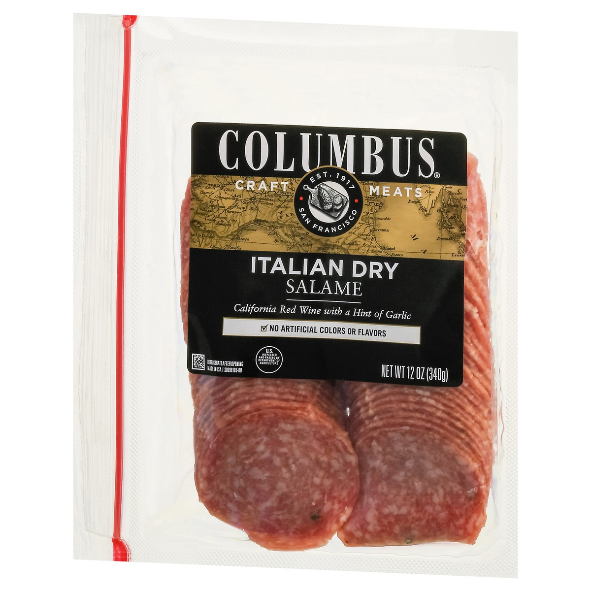 slide 4 of 4, Columbus Italian Dry Salame 12 oz, 12 oz