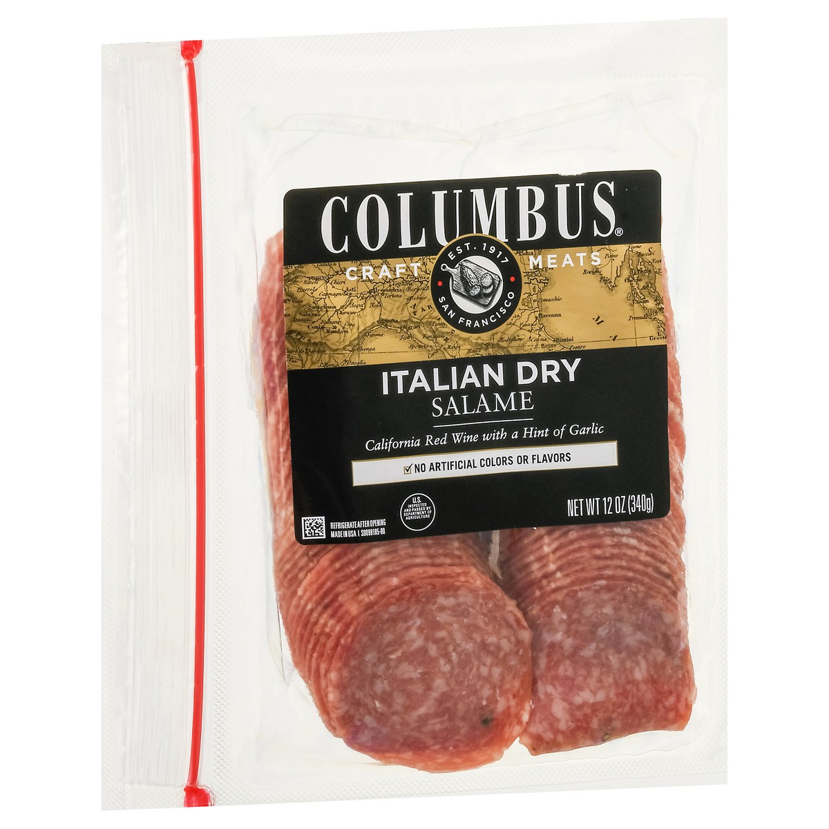 slide 2 of 4, Columbus Italian Dry Salame 12 oz, 12 oz