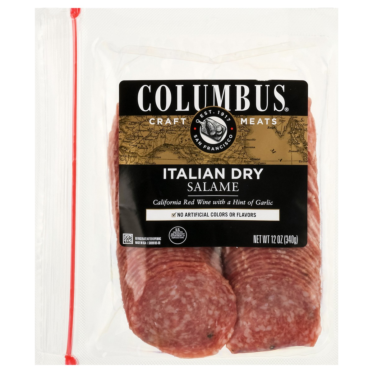 slide 1 of 4, Columbus Italian Dry Salame 12 oz, 12 oz