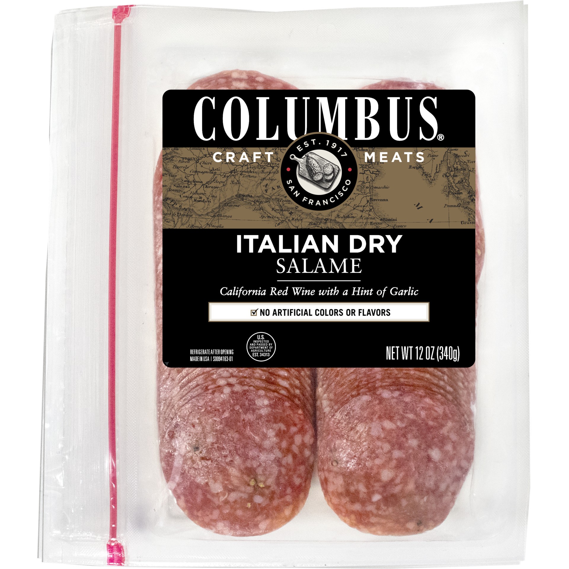 slide 1 of 1, COLUMBUS Italian Dry Salame, 12 oz