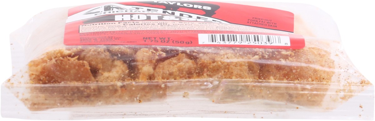 slide 4 of 12, Taylor's Tender Hot & Spicy Flavored Cracklins - 1.75 oz, 1.75 oz