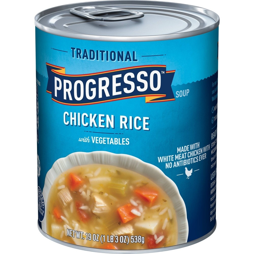 Progresso Soup, Traditional, Chicken Rice with Vegetables Soup, Gluten ...